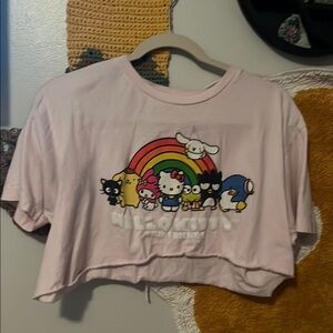 Cropped Hello Kitty Pink Women’s T-Shirt